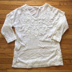 Soft Surroundings Tunic Style Gauze Top or Cover Up